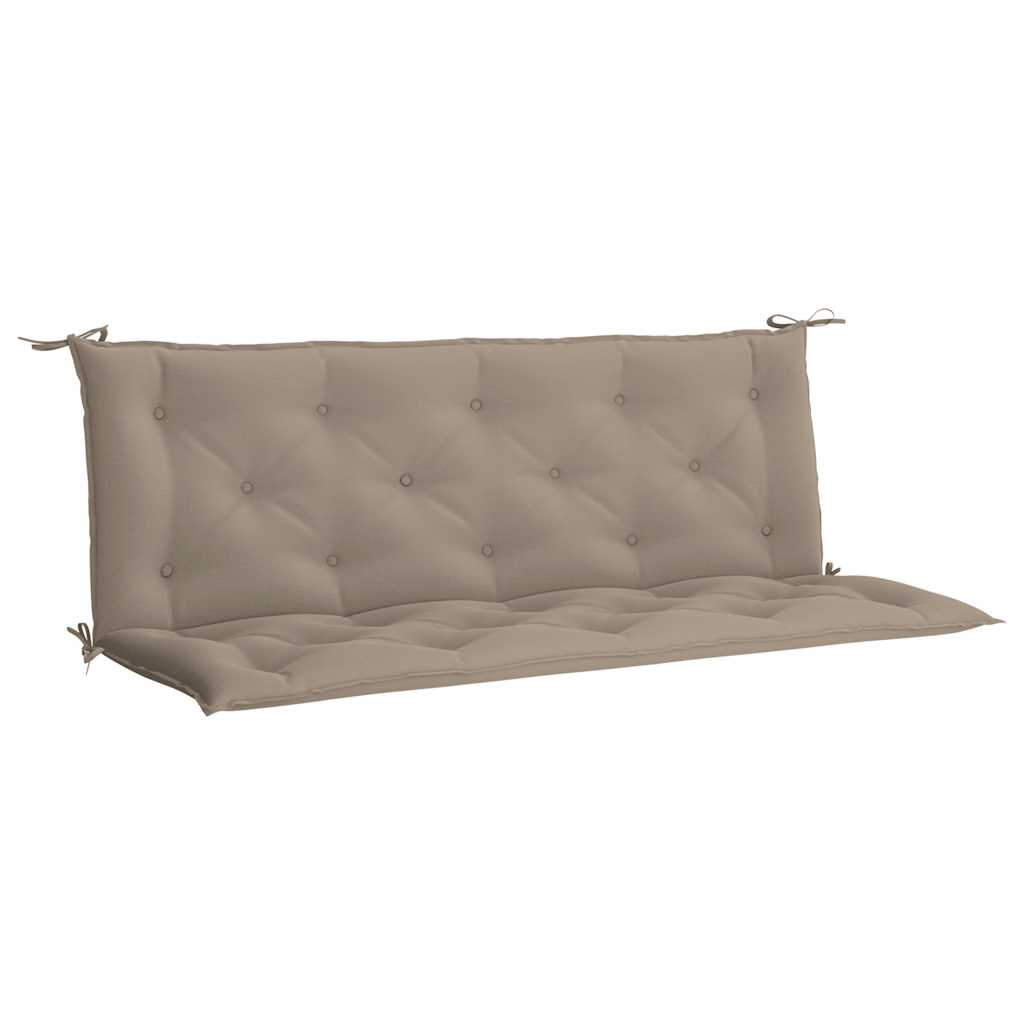 Gartenbank-Auflage Taupe 150x(50+50)x7 cm Oxford-Gewebe