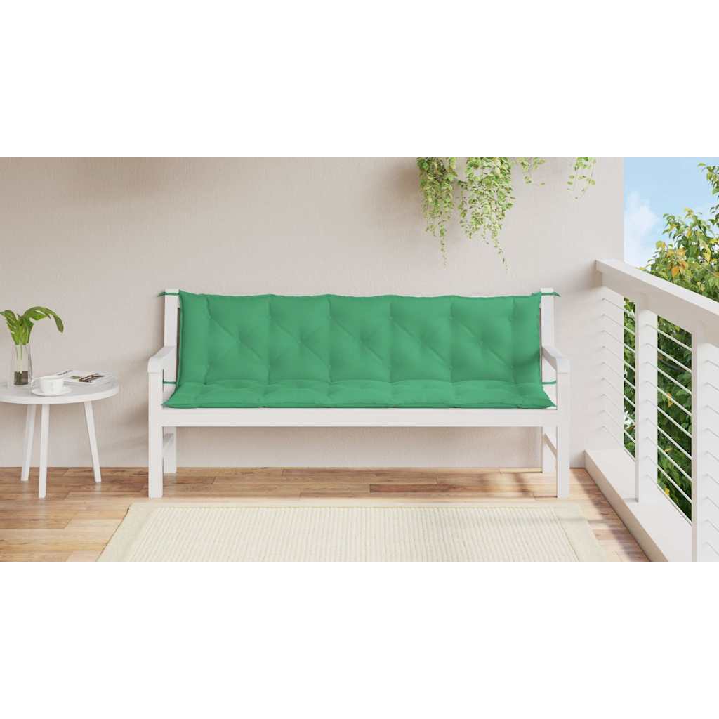Gartenbank-Auflage Grün 180x(50+50)x7 cm Oxford-Gewebe
