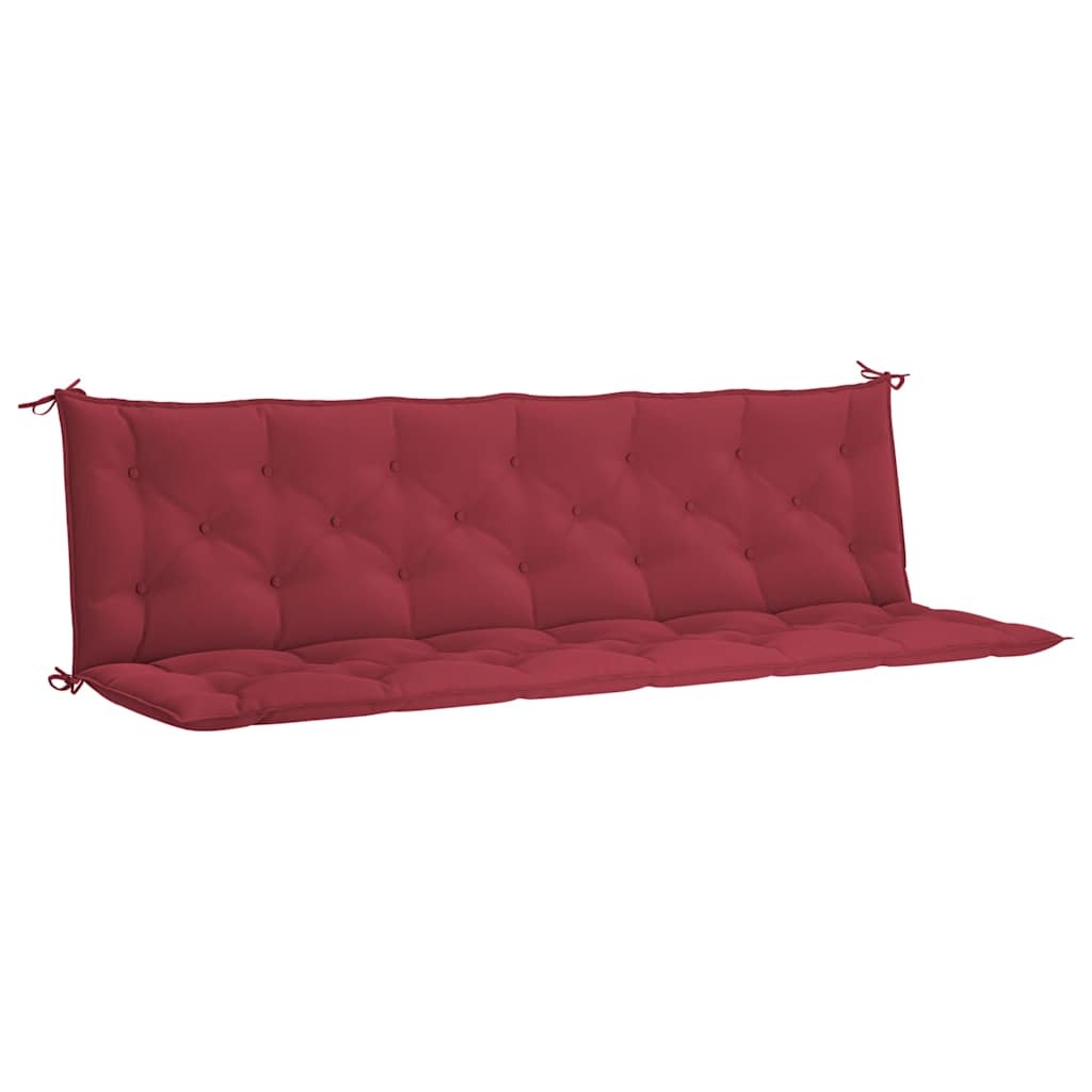 Gartenbank-Auflage Weinrot 200x(50+50)x7 cm Oxford-Gewebe