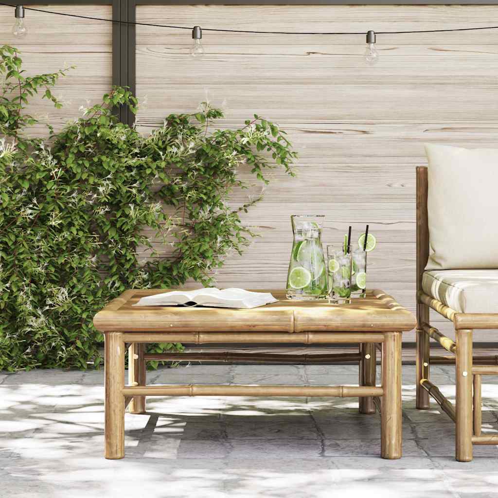 Gartentisch 65x65x30 cm Bambus