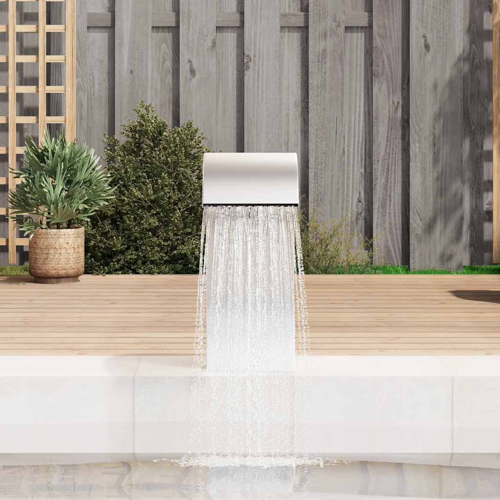 Pool-Wasserfall 22x60x70 cm Edelstahl 304