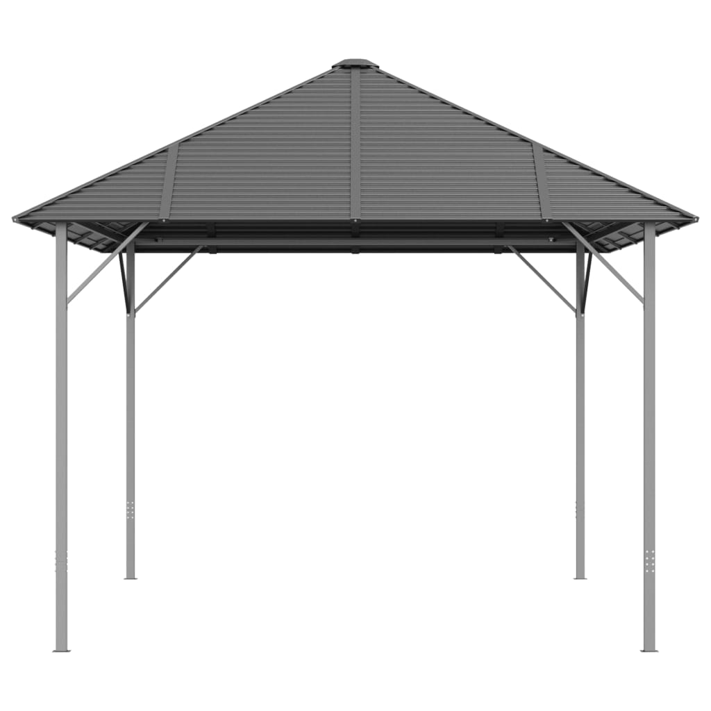 Pavillon mit Dach 4x3 m Anthrazit