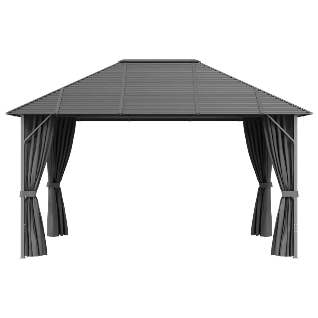 Pavillon mit Seitenwänden & Dach 4x3 m Anthrazit
