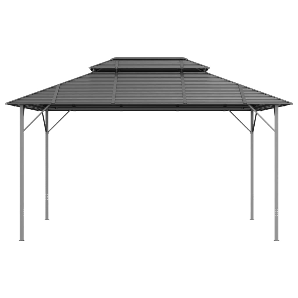 Pavillon mit Doppeldach 3x4 m Anthrazit