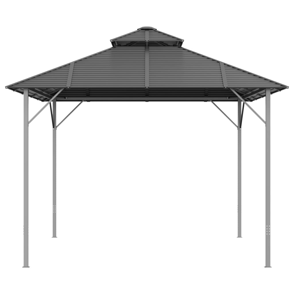Pavillon mit Doppeldach 3x4 m Anthrazit