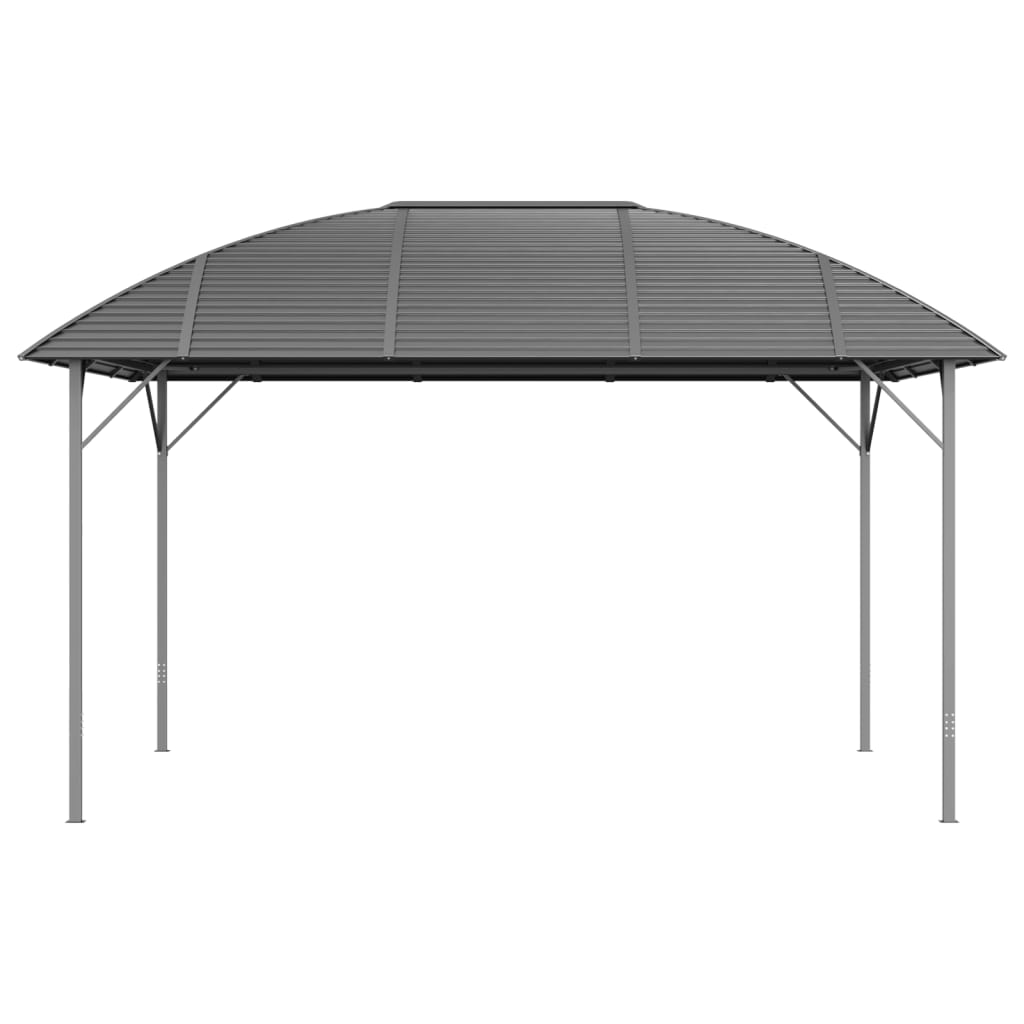 Pavillon mit Bogendach 3x4 m Anthrazit