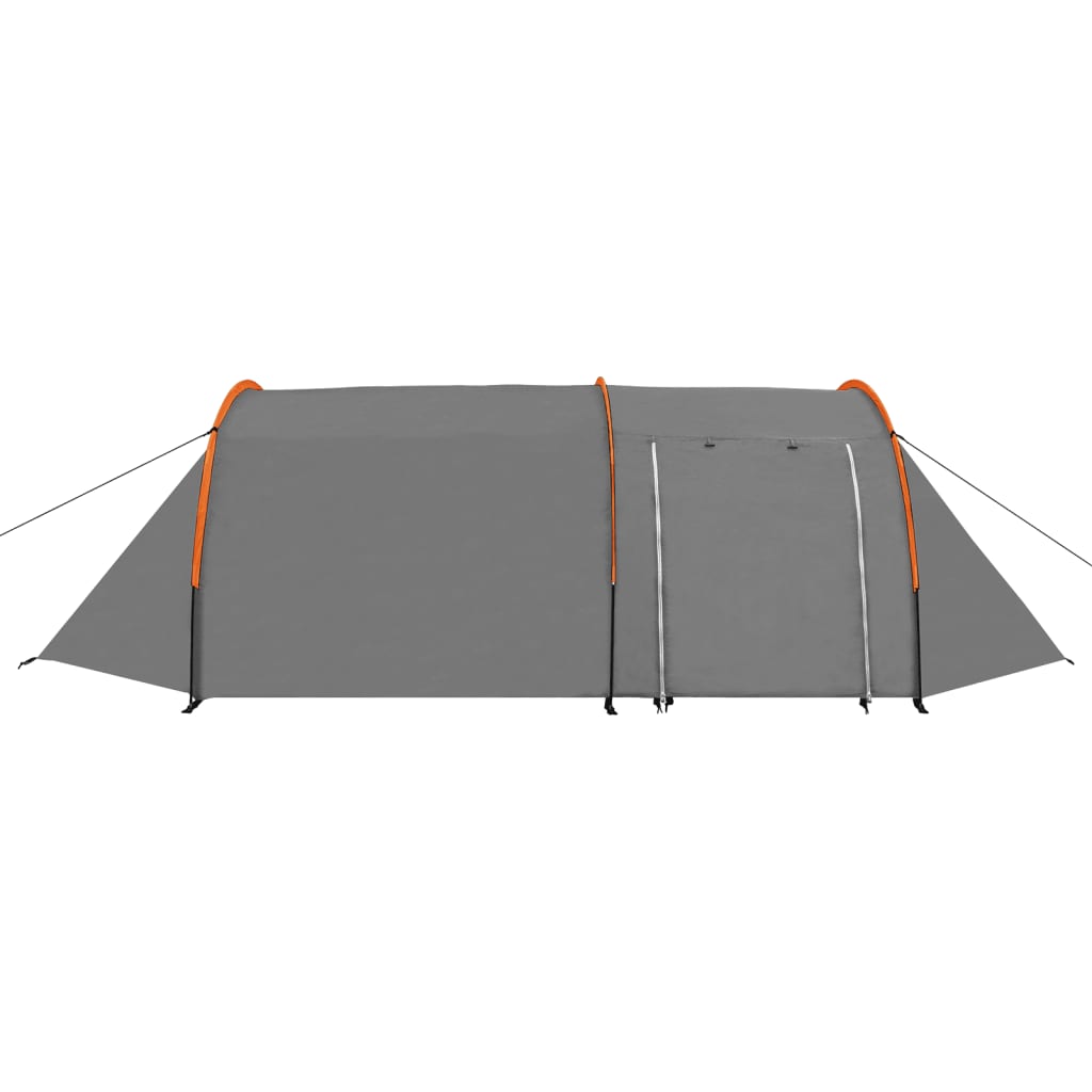 Campingzelt 4 Personen Grau und Orange