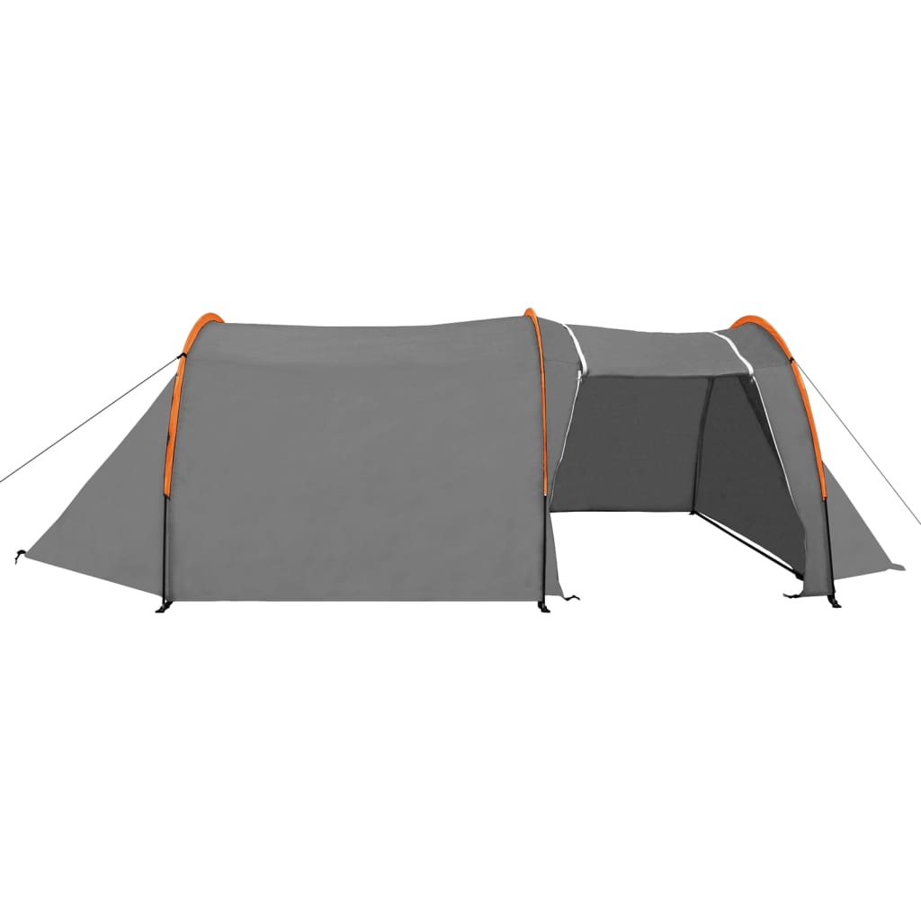 Campingzelt 4 Personen Grau und Orange