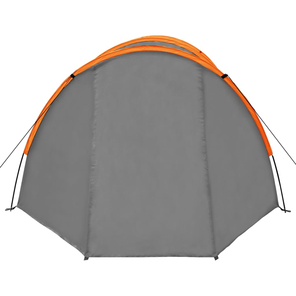 Campingzelt 4 Personen Grau und Orange