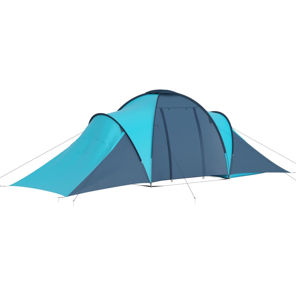 Campingzelt 6 Personen Blau und Hellblau