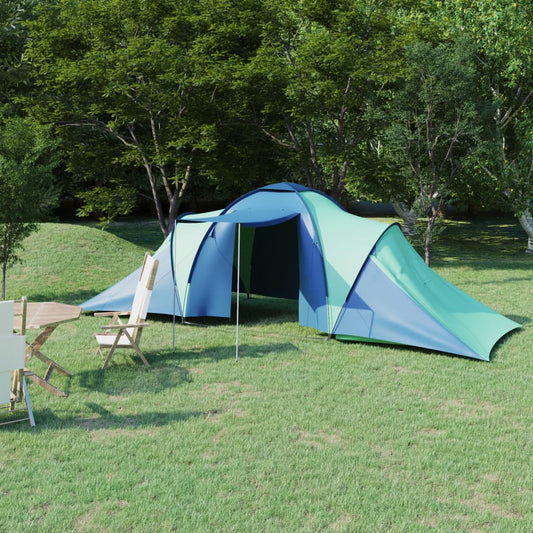 Campingzelt 6 Personen Blau und Grün