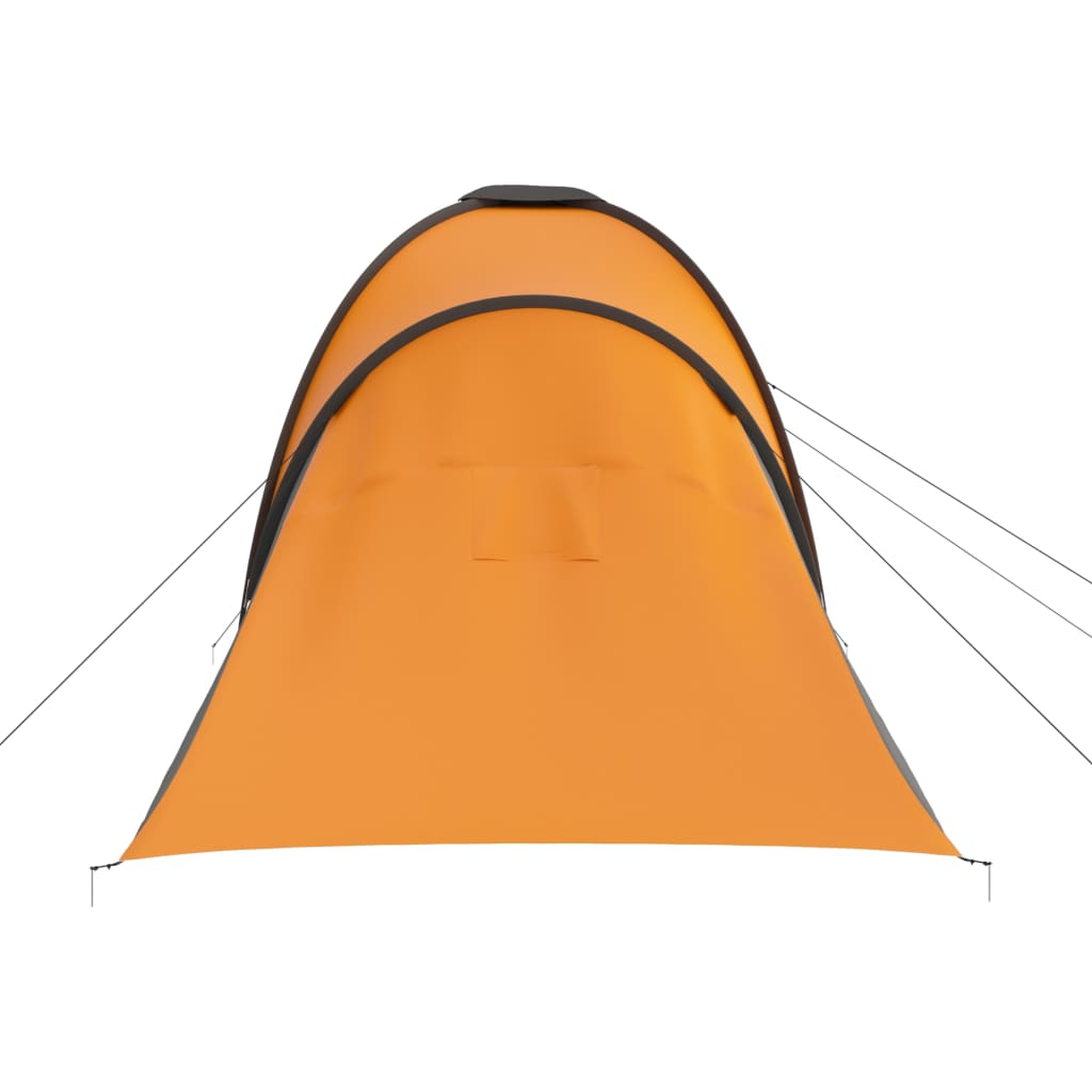 Campingzelt 6 Personen Grau und Orange