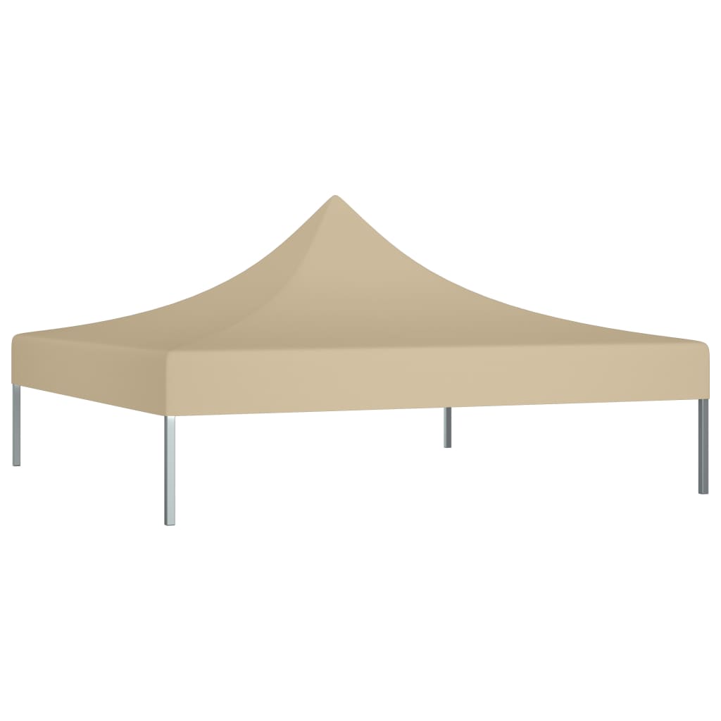 Toit de tente de réception 3x3 m beige 270 g/m²
