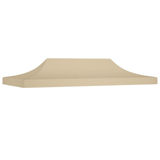 Toit de tente de réception 6x3 m beige 270 g/m²
