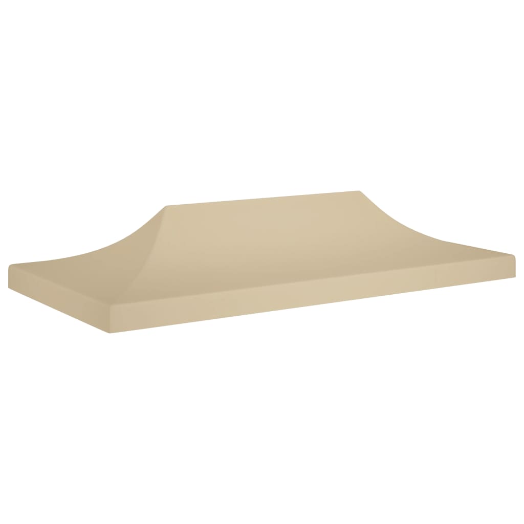 Toit de tente de réception 6x3 m beige 270 g/m²