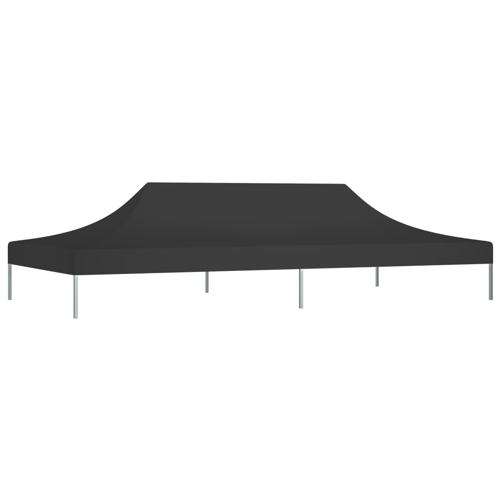 Toit de tente de réception 6x3 m noir 270 g/m²