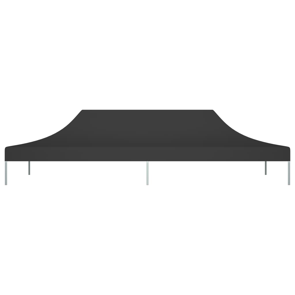 Toit de tente de réception 6x3 m noir 270 g/m²