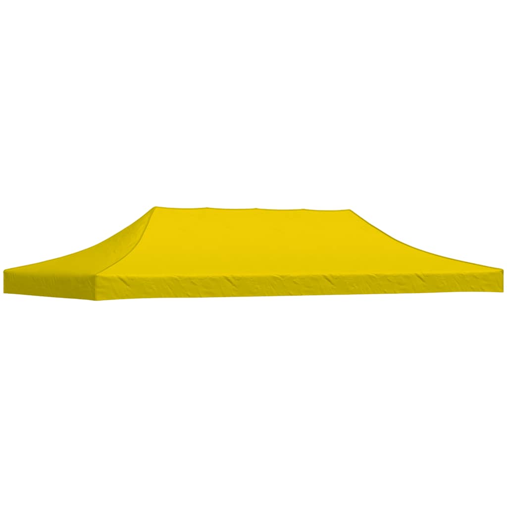 Partyzelt-Dach 6x3 m Gelb 270 g/m²
