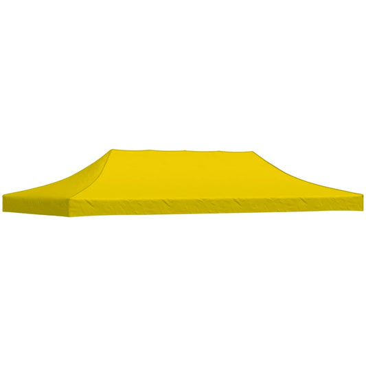 Partyzelt-Dach 6x3 m Gelb 270 g/m²