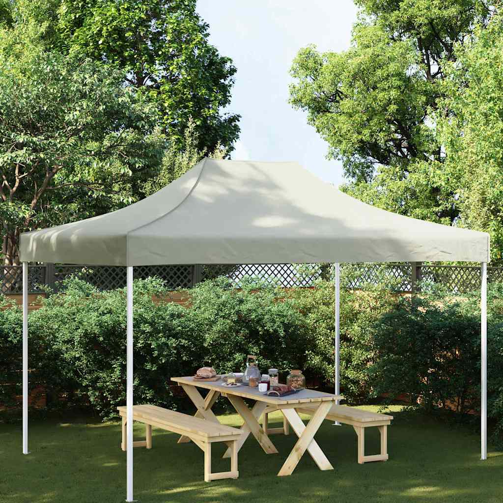 Partyzelt-Dach 4x3 m Creme 270 g/m²