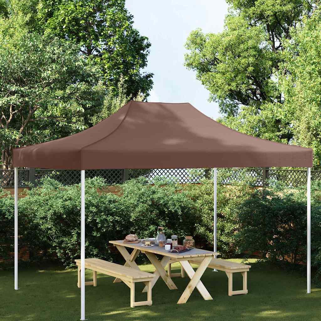 Partyzelt-Dach 4x3 m Braun 270 g/m²