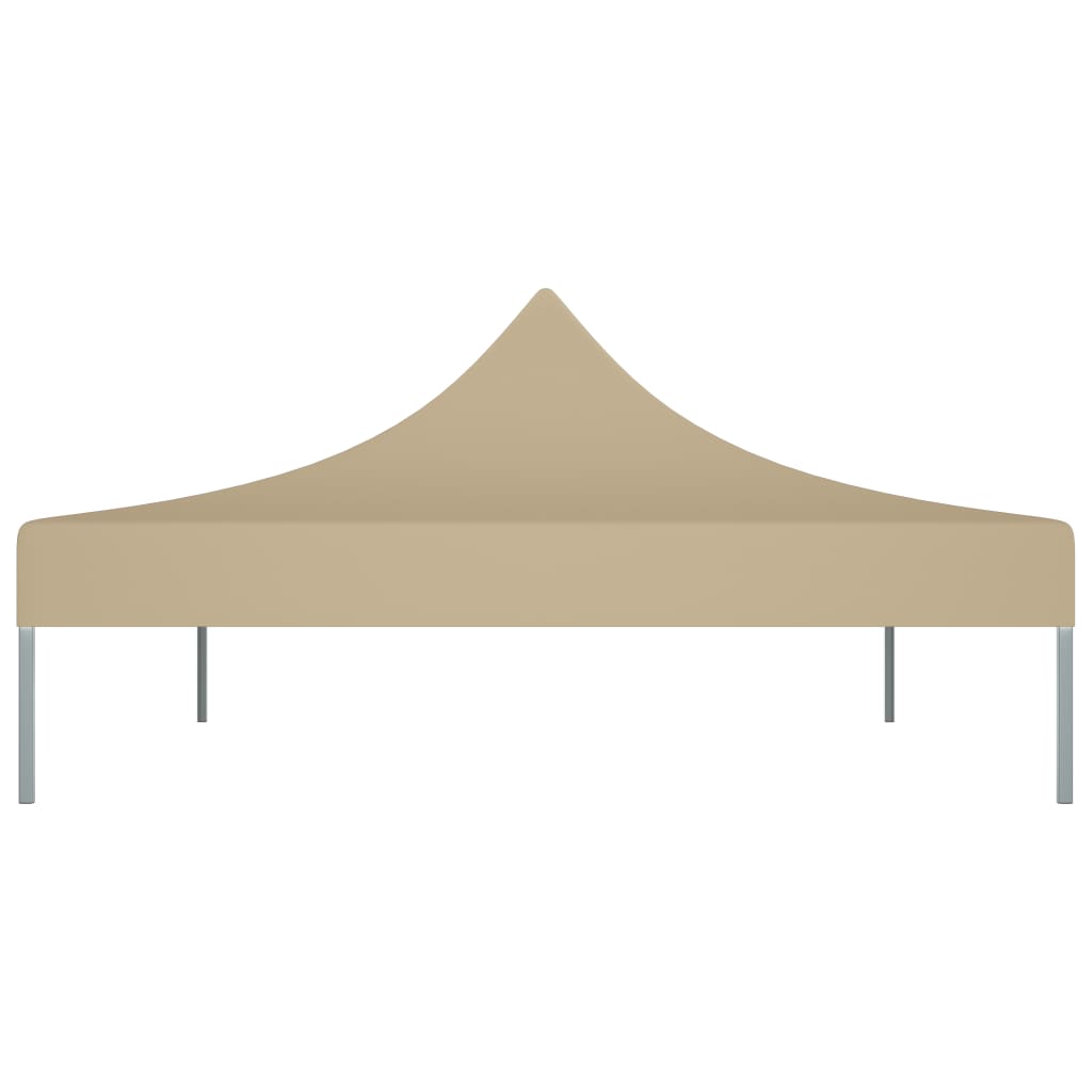 Toit de tente de réception 4,5x3 m beige 270 g/m²