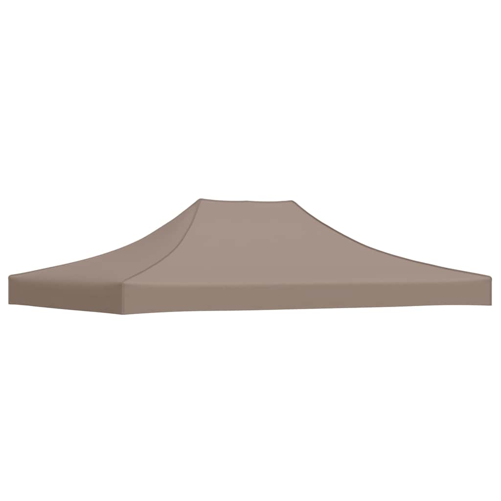 Toit de tente de réception 4,5x3 m taupe 270 g/m²