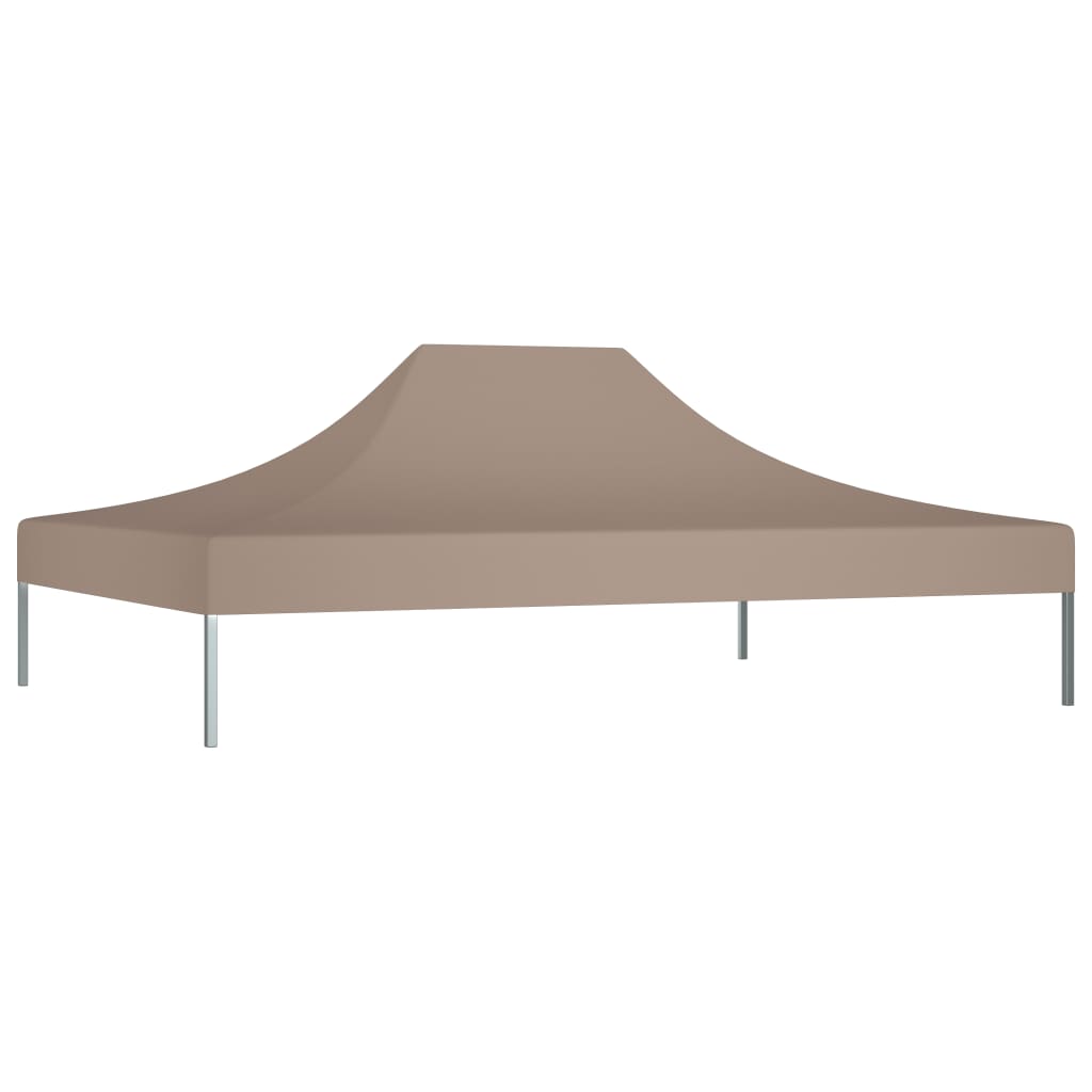 Toit de tente de réception 4,5x3 m taupe 270 g/m²