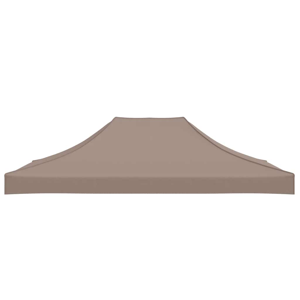 Toit de tente de réception 4,5x3 m taupe 270 g/m²