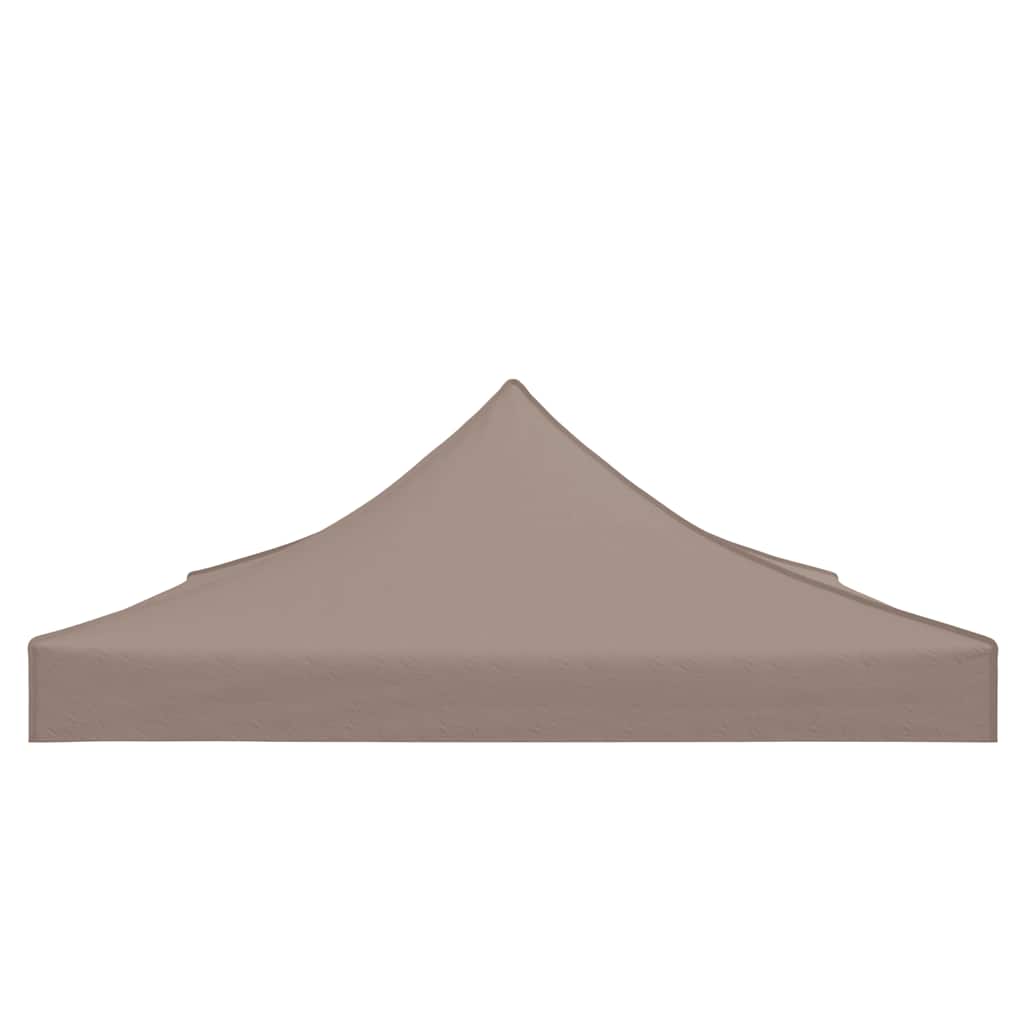 Toit de tente de réception 4,5x3 m taupe 270 g/m²