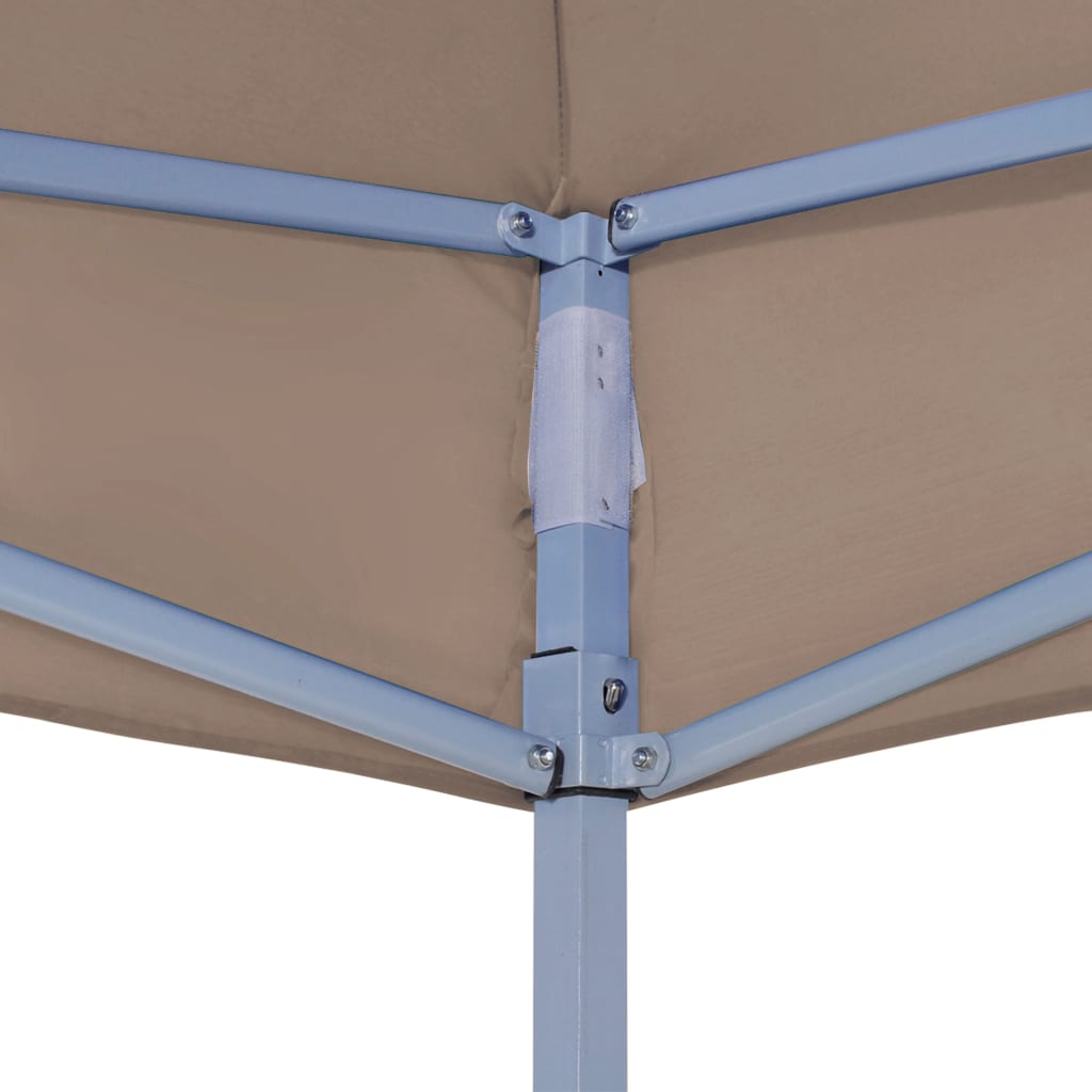 Toit de tente de réception 4,5x3 m taupe 270 g/m²