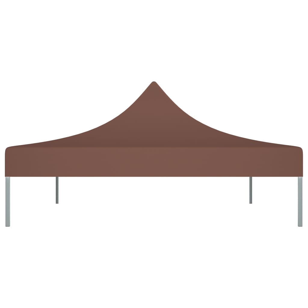 Toit de tente de réception 4,5x3 m marron 270 g/m²