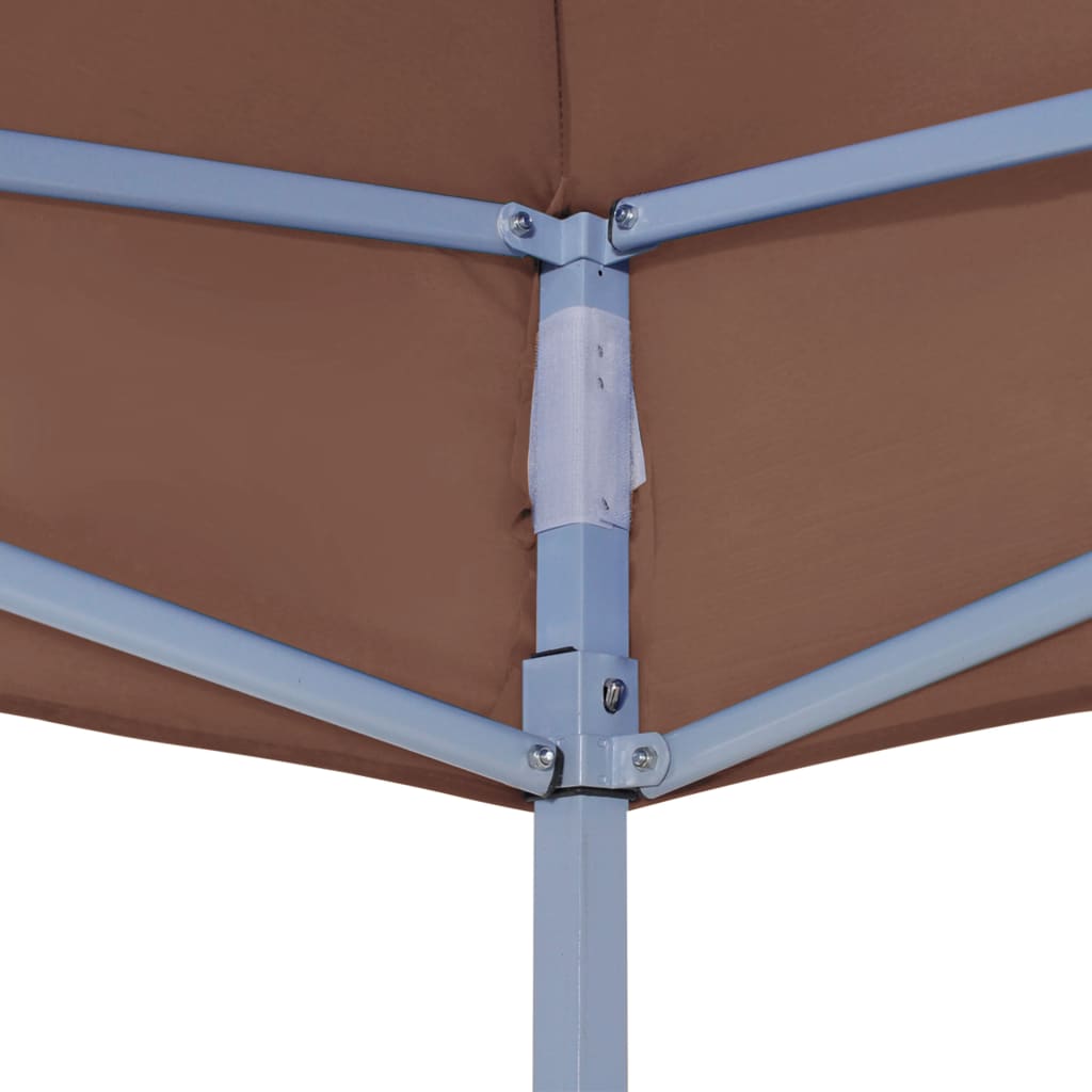 Toit de tente de réception 4,5x3 m marron 270 g/m²
