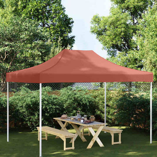 Partyzelt-Dach 4,5x3 m Terrakotta-Rot 270 g/m²