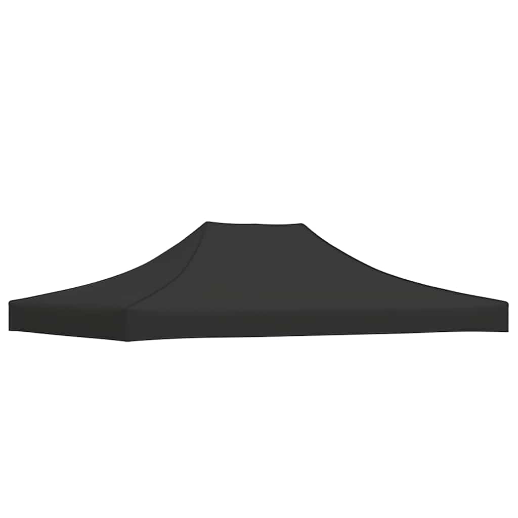 Partyzelt-Dach 4,5x3 m Schwarz 270 g/m²