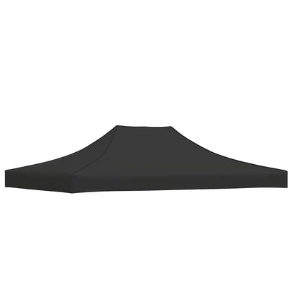 Partyzelt-Dach 4,5x3 m Schwarz 270 g/m²