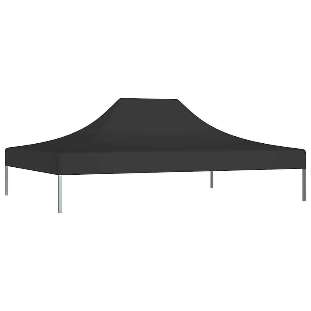 Toit de tente de réception 4,5x3 m noir 270 g/m²