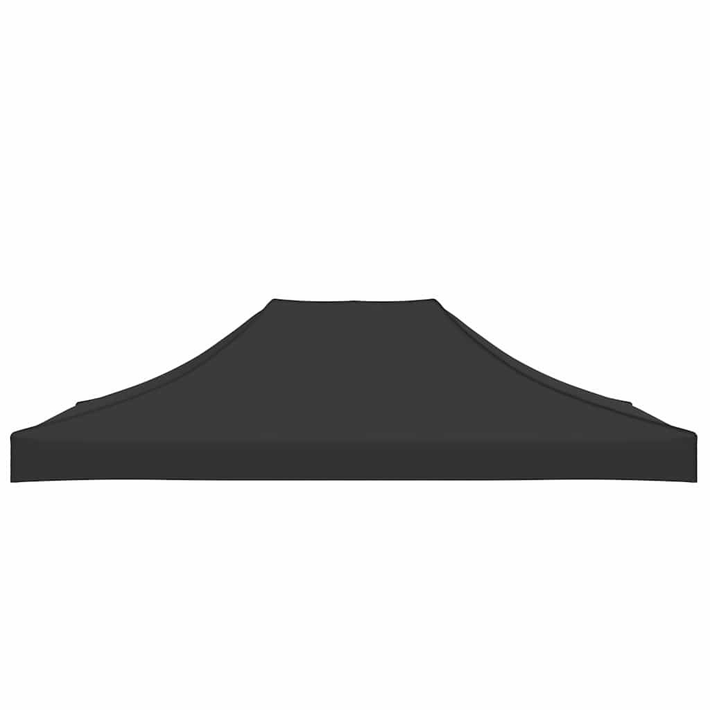 Partyzelt-Dach 4,5x3 m Schwarz 270 g/m²