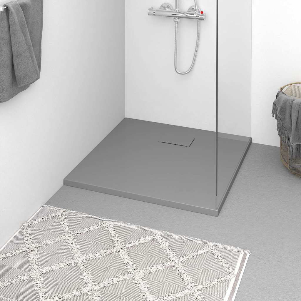 Duschwanne SMC Grau 90x90 cm