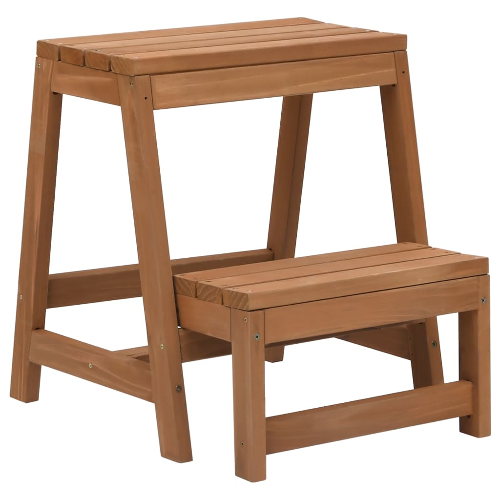 Marchepied pliant en bois de sapin massif