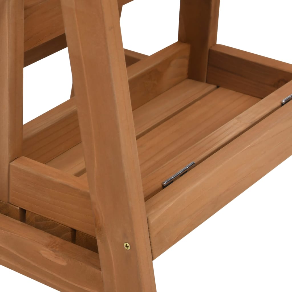 Marchepied pliant en bois de sapin massif