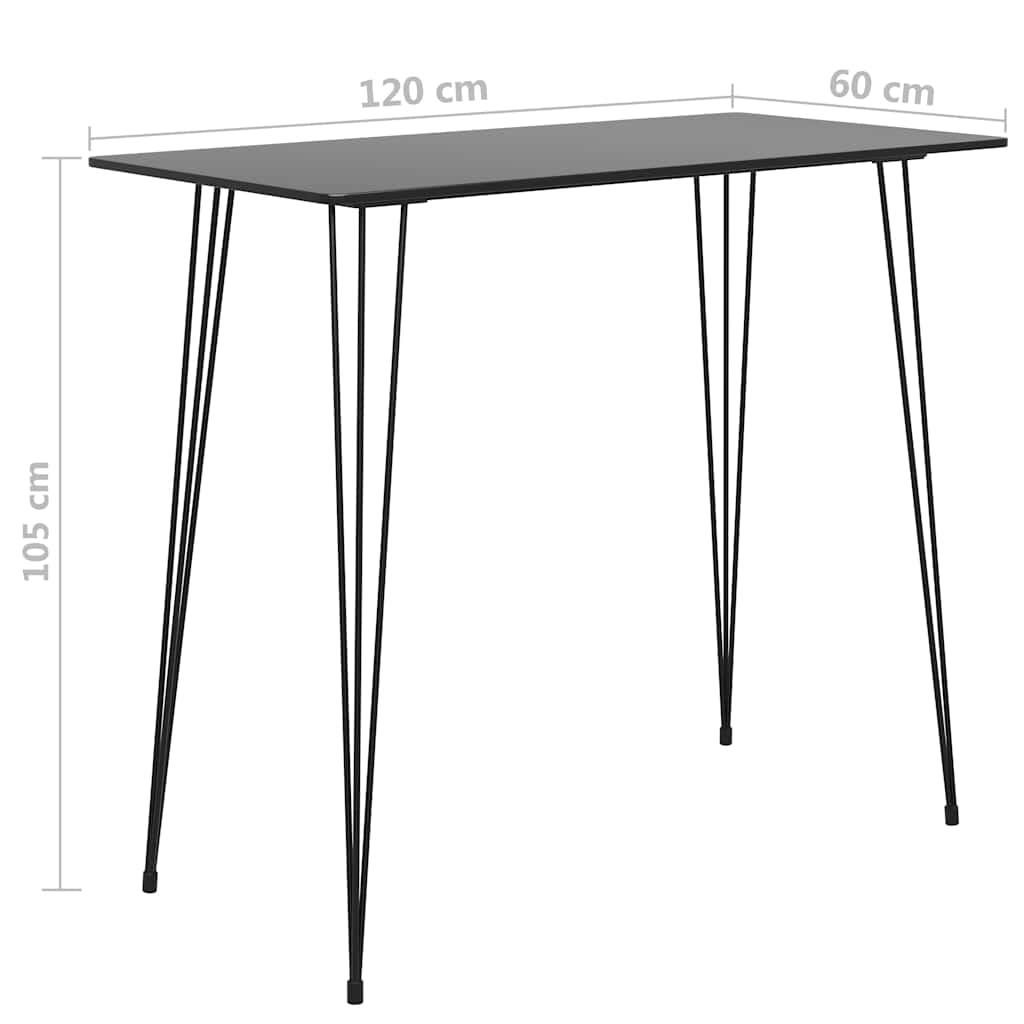 3-tlg. Bar-Set Schwarz