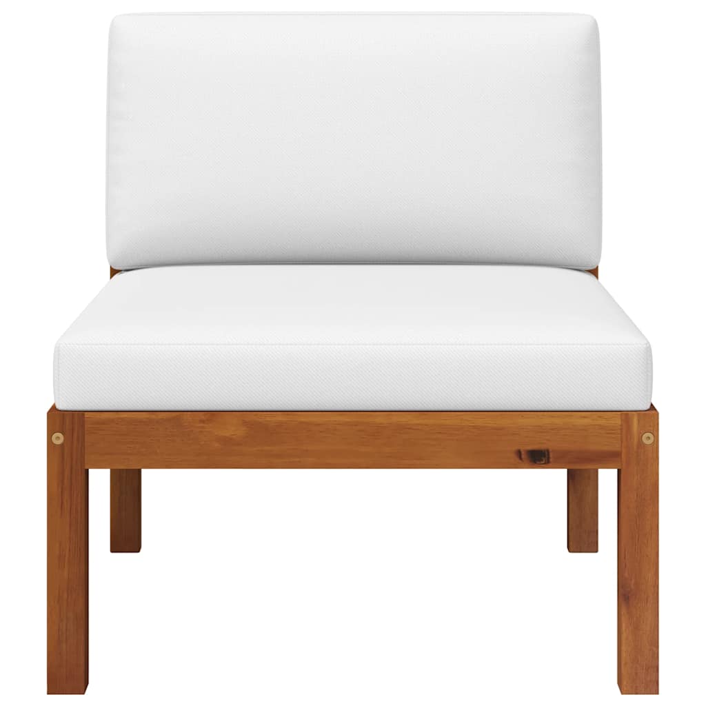 2-teiliges Garten-Lounge-Set mit Kissen Holz Akazie & Seil