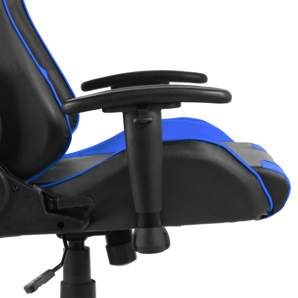 Gaming-Stuhl Drehbar Blau PVC