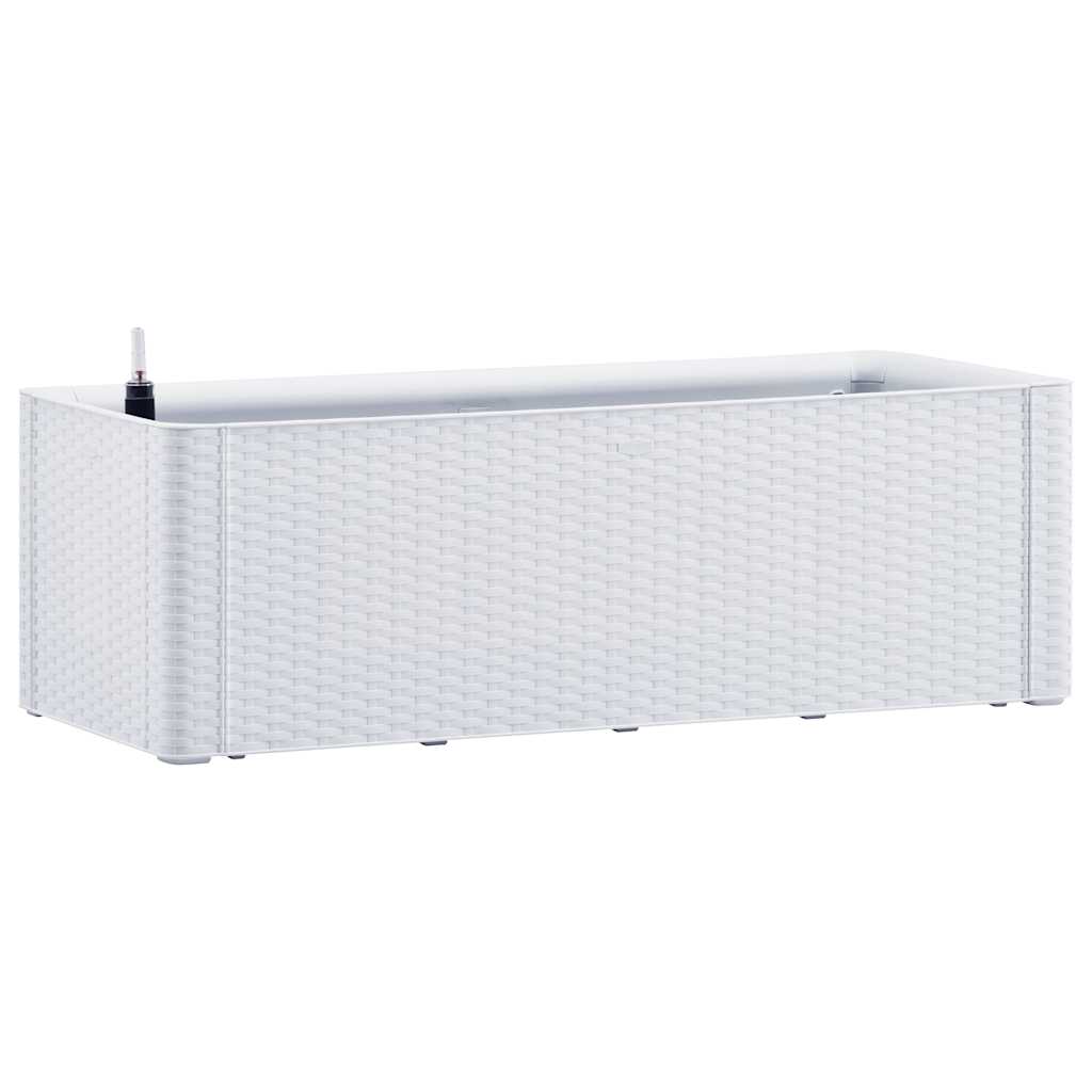 Garden raised bed with self-watering system white 100x43x33 cm