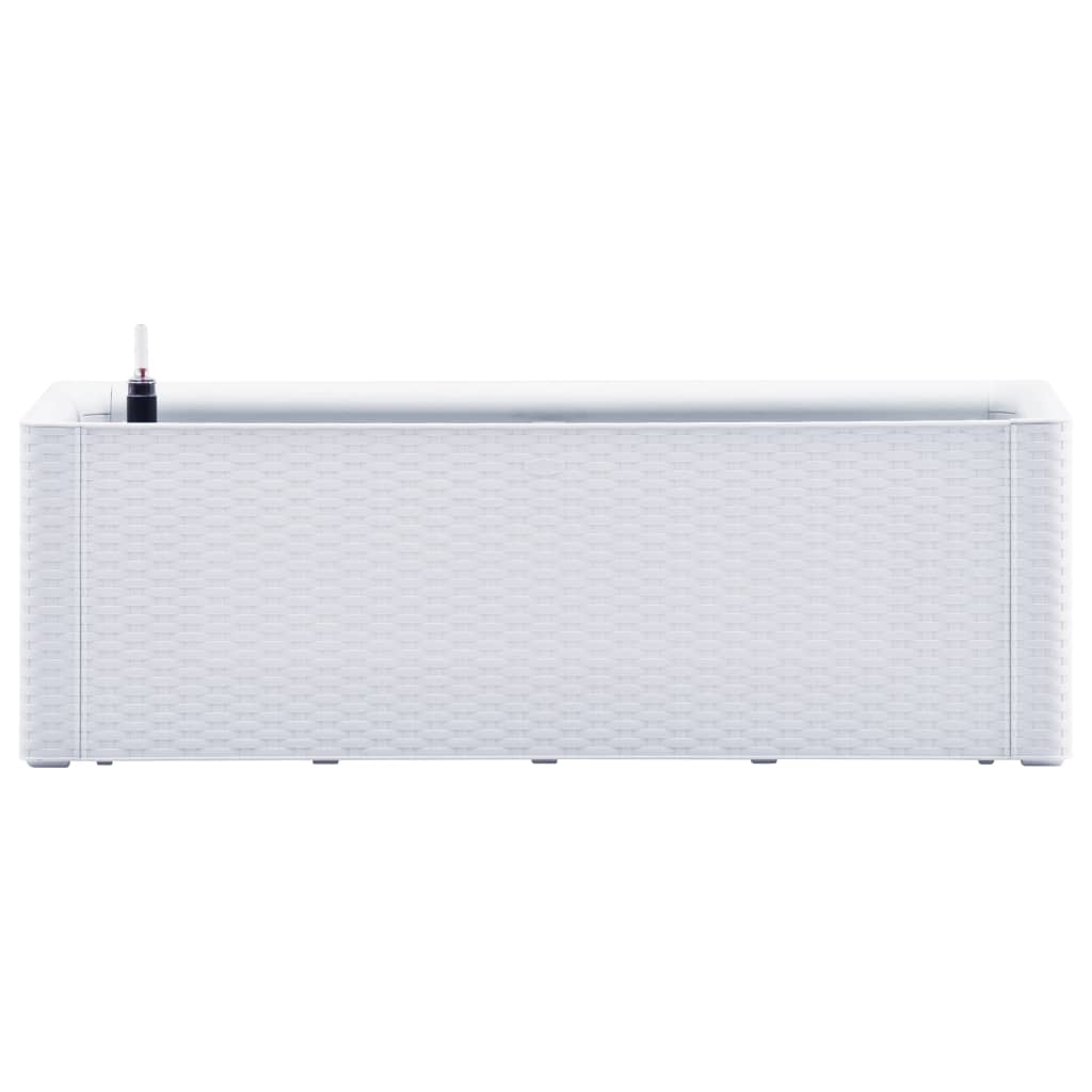Garden raised bed with self-watering system white 100x43x33 cm