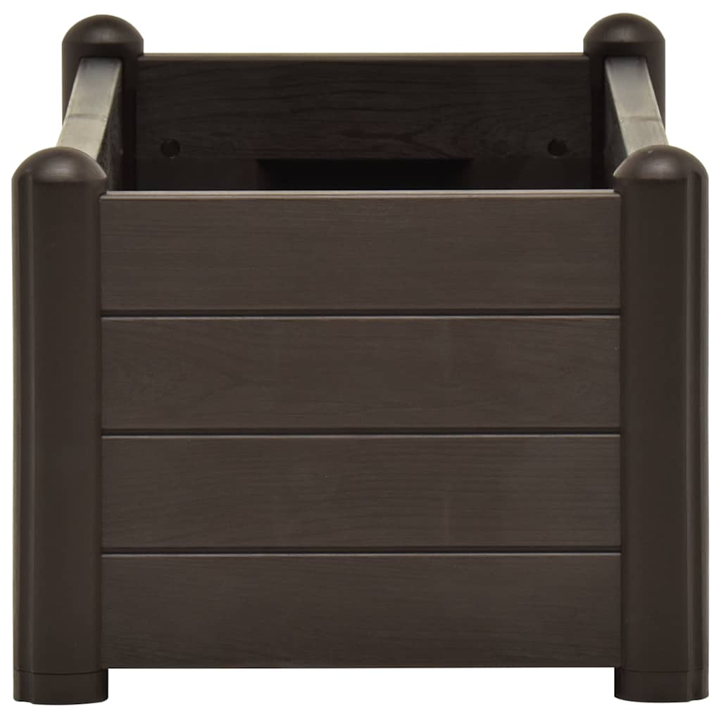 Garten-Hochbeet PP Mokka 100x43x35 cm