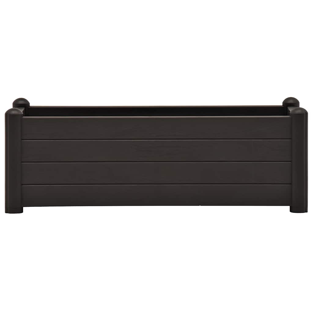 Garten-Hochbeet PP Anthrazit 100x43x35 cm