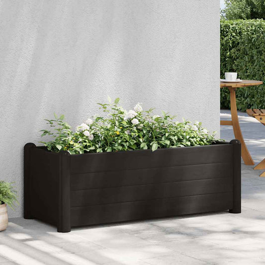 Garden raised bed PP anthracite 100x43x35 cm