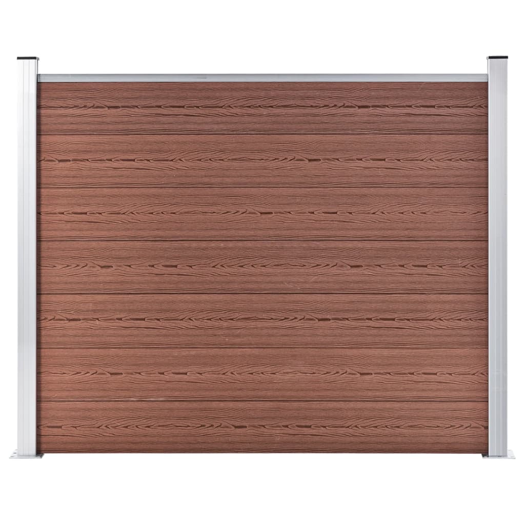 Zaunelement WPC 180x146 cm Braun